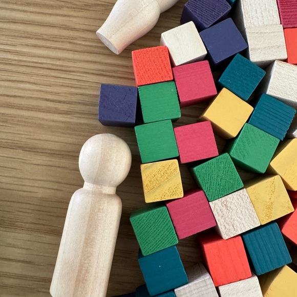 Colorful Wooden Building Blocks Set - Picture 4 of 8